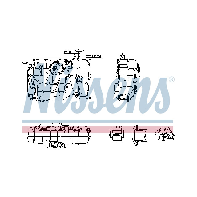 NISSENS EXPANSION TANK TO SUIT SCANIA
