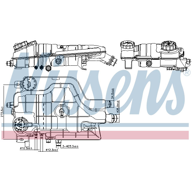 996205 NISSENS EXPANSION TANK TO SUIT MERCEDES