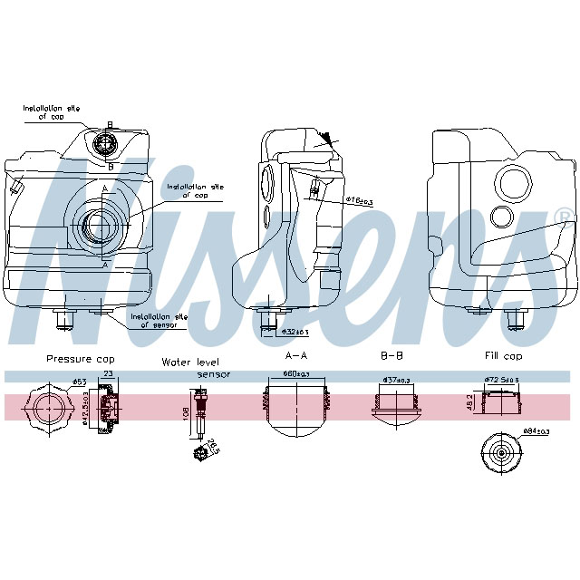 NISSENS EXPANSION TANK TO SUIT RENAULT