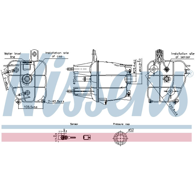 NISSENS EXPANSION TANK TO SUIT LCV