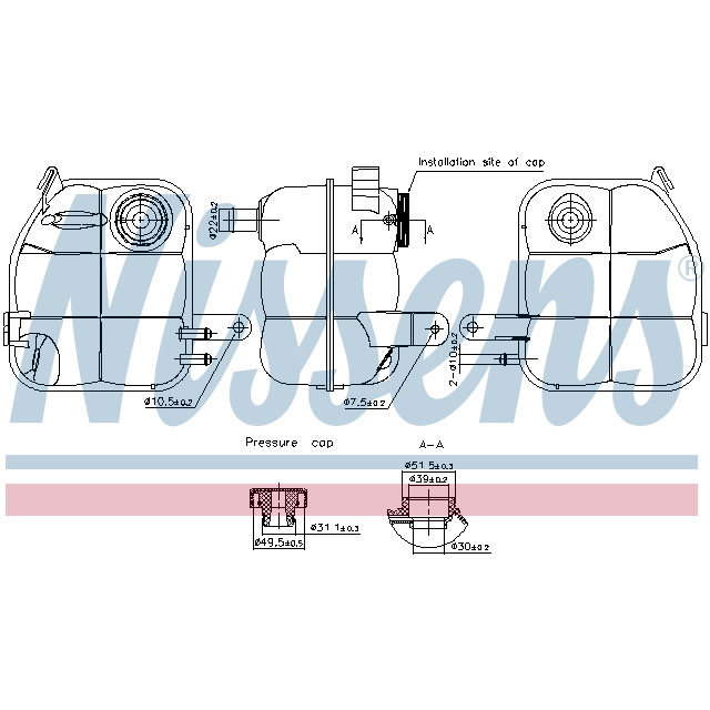 NISSENS EXPANSION TANK TO SUIT LCV
