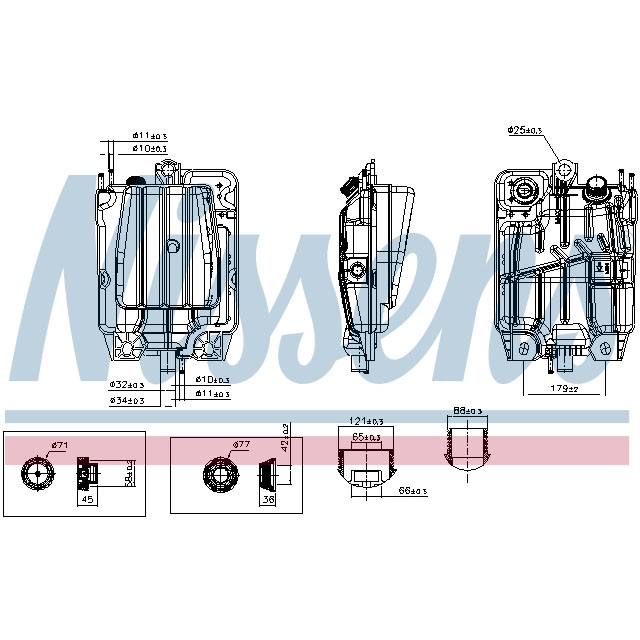 NISSENS EXPANSION TANK TO SUIT IVECO