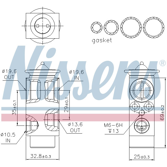 NISSENS EXPANSION VALVE TO SUIT MAN