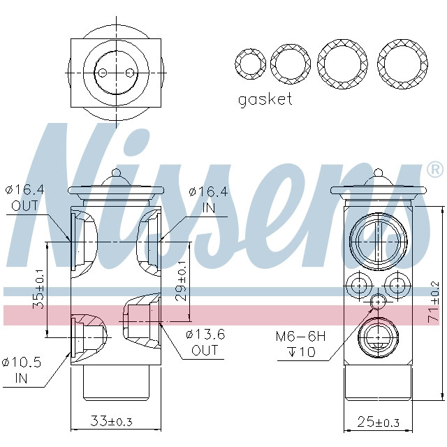 NISSENS EXPANSION VALVE TO SUIT VOLVO