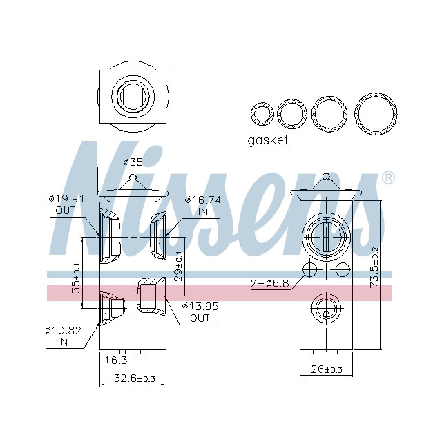 NISSENS EXPANSION VALVE TO SUIT SCANIA