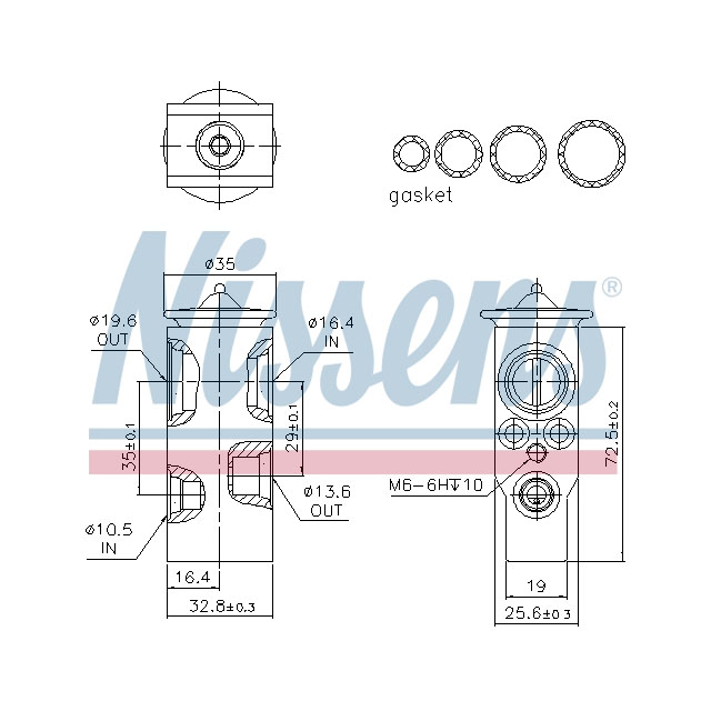 NISSENS EXPANSION VALVE TO SUIT SCANIA