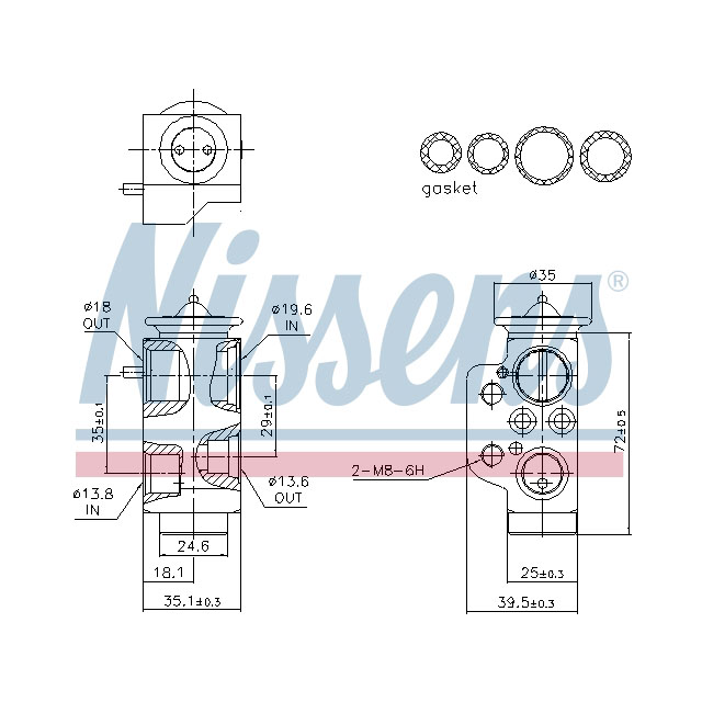 NISSENS EXPANSION VALVE TO SUIT LCV