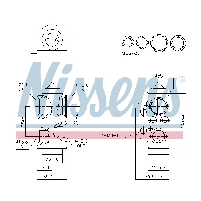NISSENS EXPANSION VALVE TO SUIT LCV