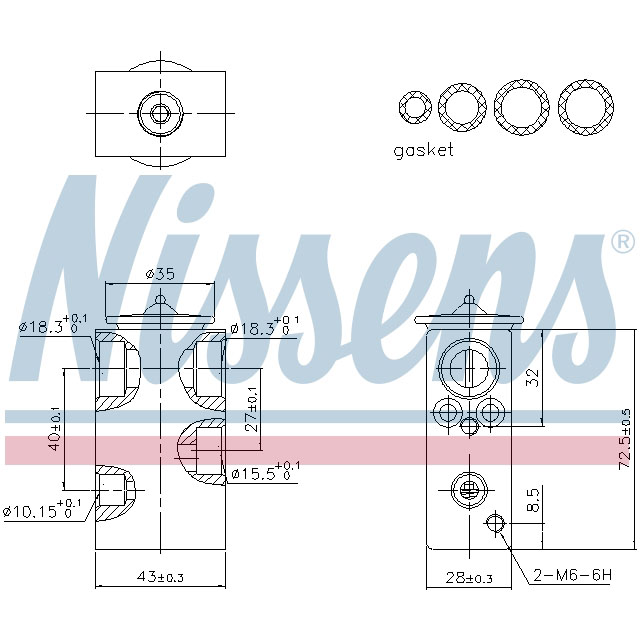 NISSENS EXPANSION VALVE TO SUIT LCV