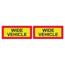 A1116 MARKER BOARD BSAU152 (TYPE 5) PAIR YELLOW WIDE VEHICLE