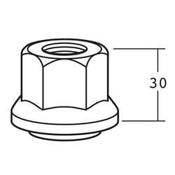 A1131 WHEEL NUT (CONED FACE)M22X2