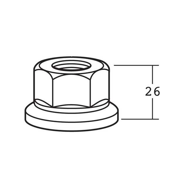 A9914 Wheel Nut M22X1 5 RHT 32mm A F UCUK Truck Trailer Lorry Van