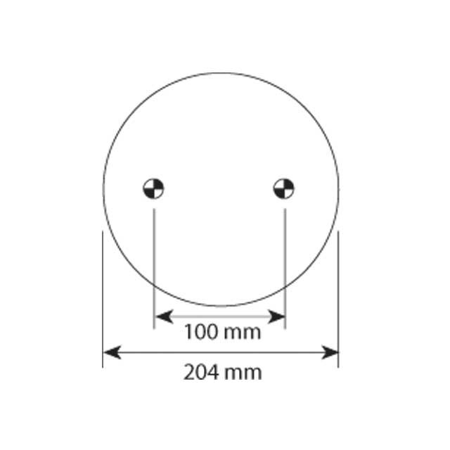 AS1030 AIRSPRING ASSY (ASK006) 10" TOP PLATE UCUK Truck, Trailer