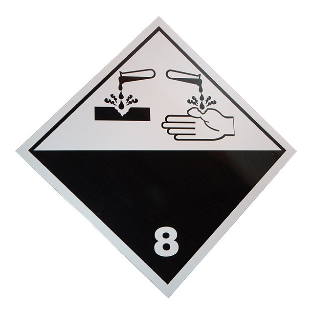 KLTB0179 ADR CORROSIVE SUBSTANCES CLASS 8 UCUK Truck, Trailer, Lorry, Van & LCV Aftermarket