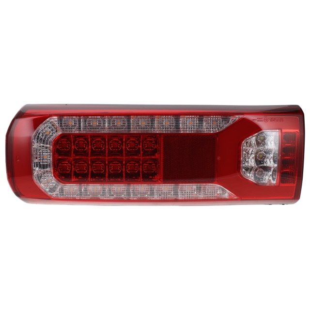 LH REAR LAMP LED PROGRESSIVE 24V C/W NUMBER PLATE LAMP