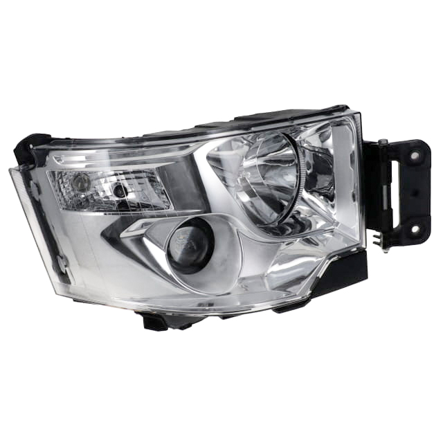 Chrome Headlamp RH - Halogen with BULB DRL to suit Renault T