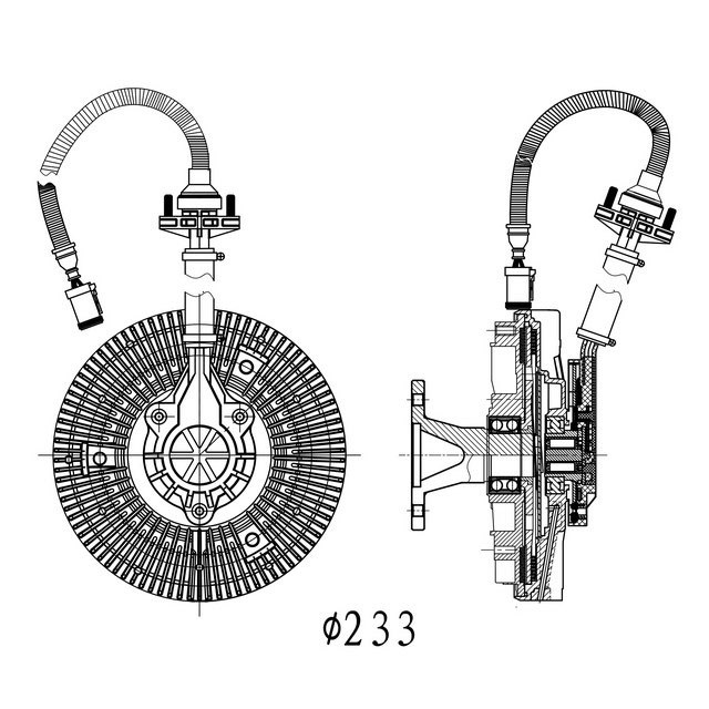 RNVC0011 VISCOUS CLUTCH HUB UNIT UCUK Truck, Trailer, Lorry, Van