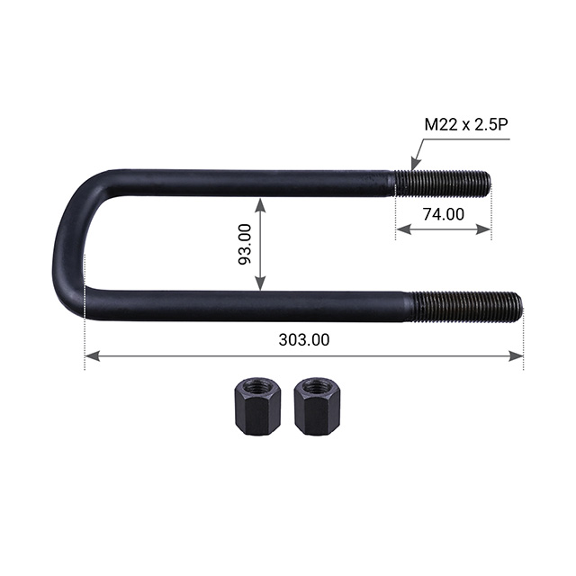 SCUB0012 U BOLT ASSEMBLY M22X2.5 303MM U/H UCUK Truck, Trailer, Lorry