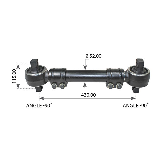 UNTQ0001 Adjustable torque rod 450515mm UCUK Truck, Trailer, Lorry, Van & LCV Aftermarket