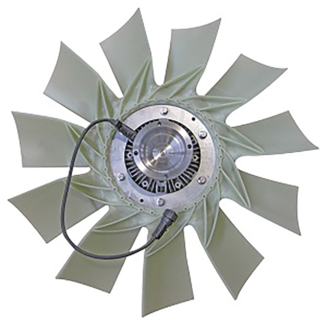 VISCOUS CLUTCH HUB UNIT WITH FAN