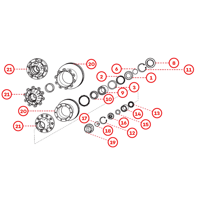 BPW SB3745 10 Tonnes (without Seal in Thrust Washer)