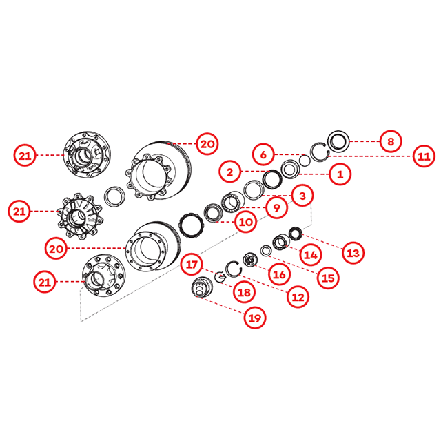 BPW SB3745 10 Tonnes (with Seal in Thrust Washer)