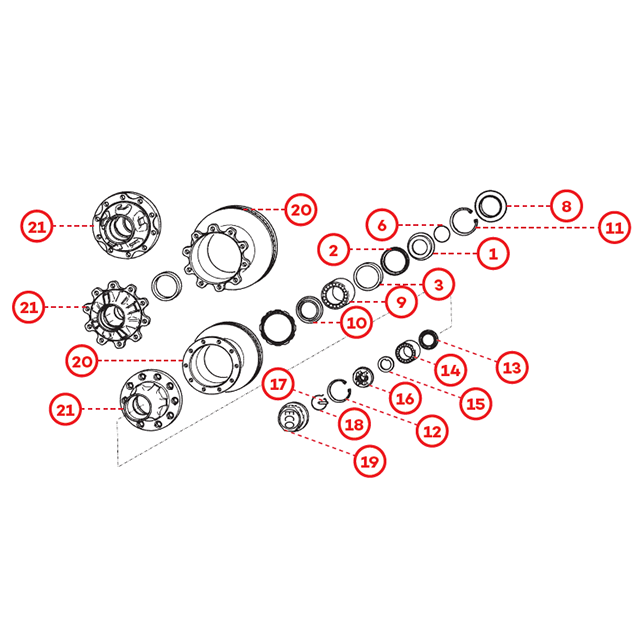 BPW SB3745 8-9 Tonnes (with Seal in Thrust Washer)