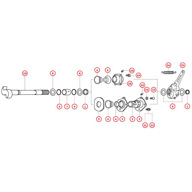 Hendrickson 2000 Series Cam & Bracket (MQ1/2)