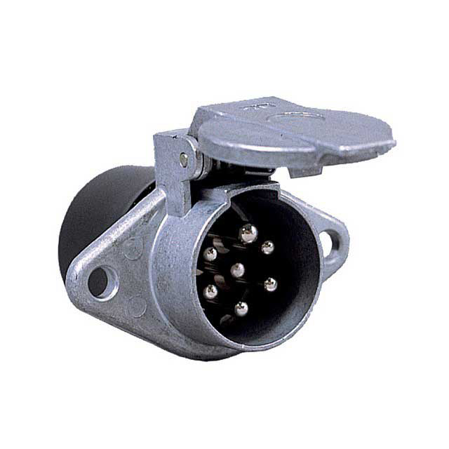 7 Pin Metal Socket N Type 24v with Spade Terminals