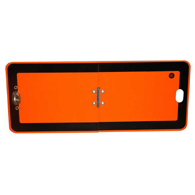 HAZCHEM PLATE STEEL H120 X L300 MM SMALL VERTICAL FOLDING