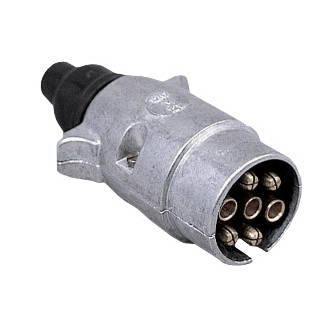 7 Pin Aluminium Plug N Type 12v with Screw Terminals