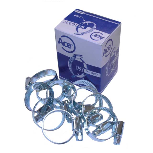 PKT10 HOSE CLIP SIZE MOO 1/2 - 5/8 OR 11 - 16 MM