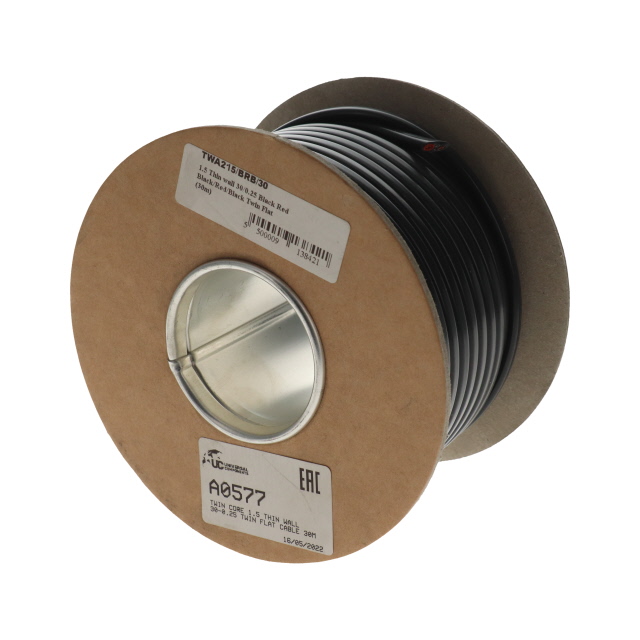 Twin core 1.5 thin wall 30-0.25 twin flat cable 30M