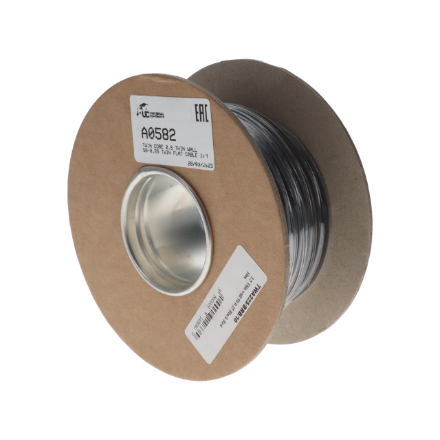 Twin core 2.5 thin wall 50-0.25 twin flat cable 10M