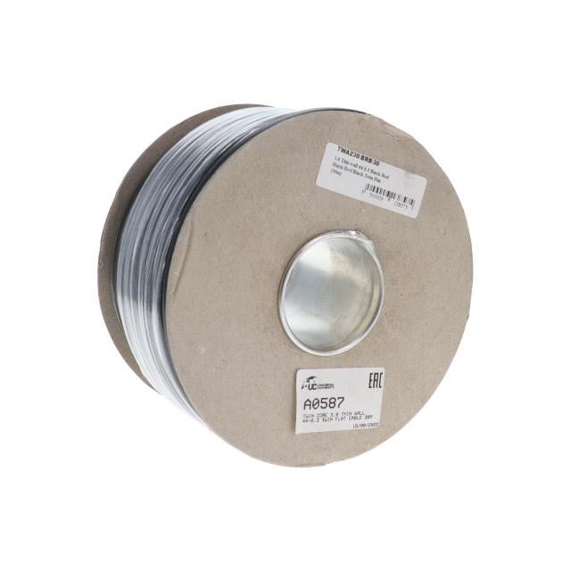 Twin core 3.0 thin wall 44-0.3 twin flat cable 30M