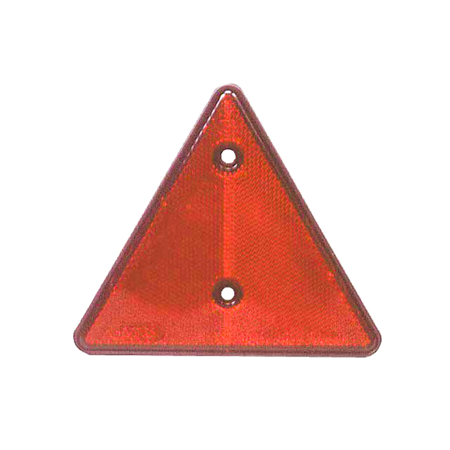 Triangular Reflector - Red - Screw Fixing