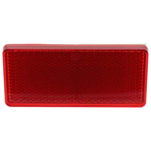 Oblong Red Reflector 94x44mm Self Adhesive