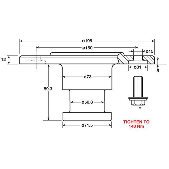 A0822 KING PIN BOLT ON