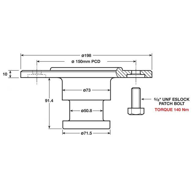 A0850 KING PIN BOLT ON