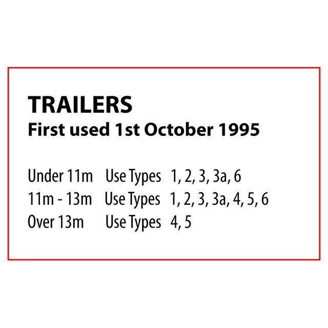 A0915 Marker Board Pair BSAU152 TYPE 2-3 Self Adhesive