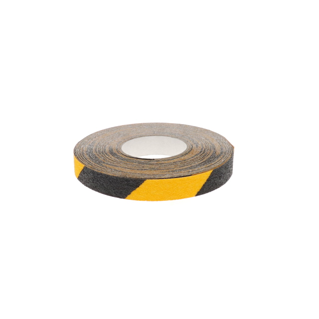 A0951 25mm Yellow and Black Abrasive Tape 18m