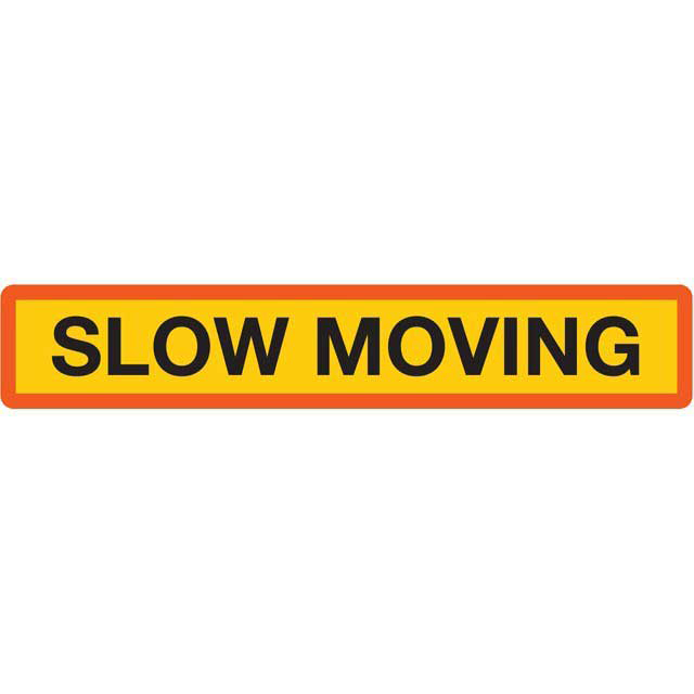 MARKER BOARD BSAU152 (TYPE 4) SINGLE YELLOW SLOW MOVING