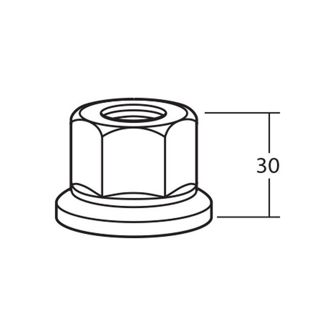 A1136 Wheel Nut M22X1.5 RHT 32mm A/F