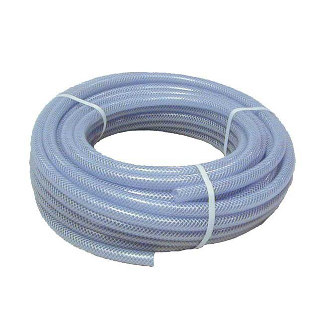 PVC TUBE BRAID CLEAR 1/4 15M