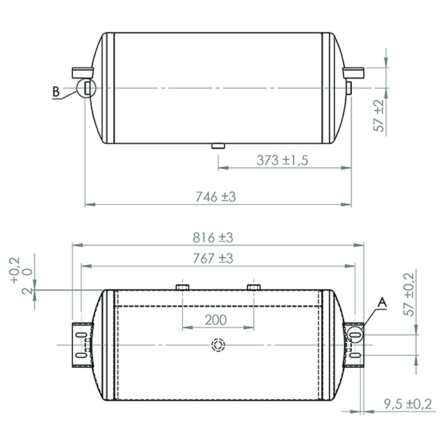 AIR RES END-MNT 50L 5MET PORT