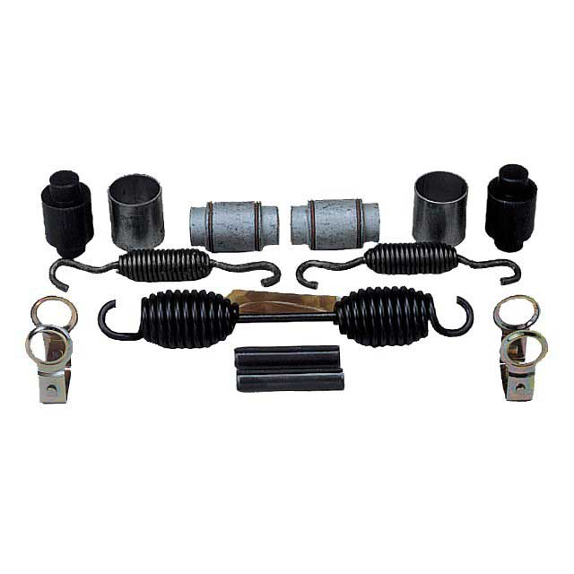 RO Type Brake Shoe Kit - 420 350 Brake Fabricated Anchor Bracket - Suits AXL125 - Retaining Pins