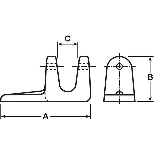TAILBOARD FORKET 25.4MM