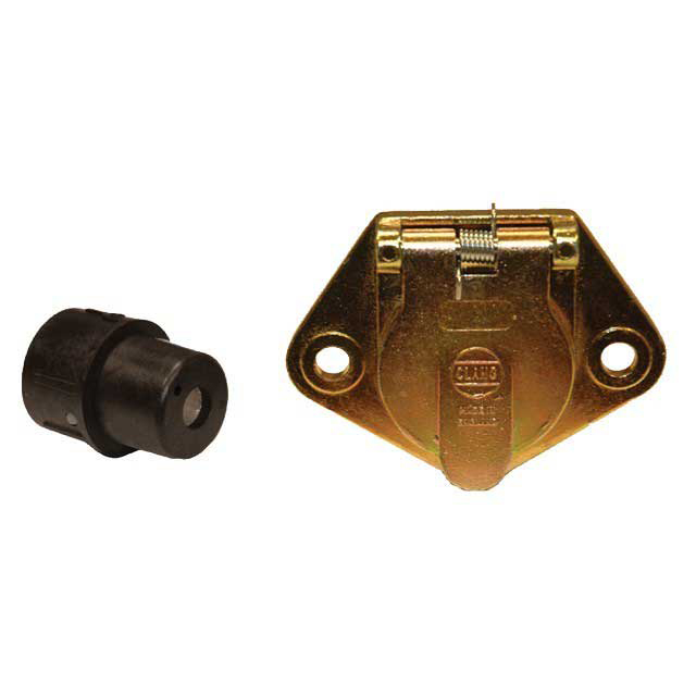 1-PIN CLANG 24V METAL RETURN SOCKET 300AMPS MAX