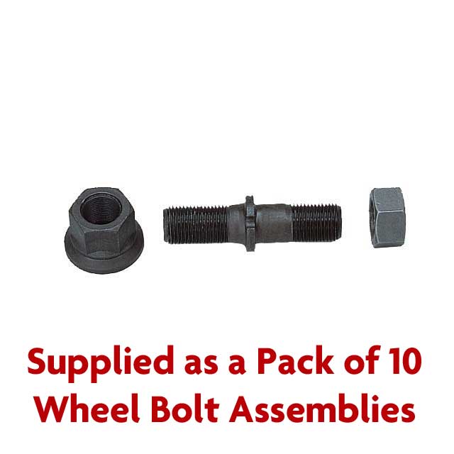 PKT 10 WHEEL BOLT ASSEMBLY