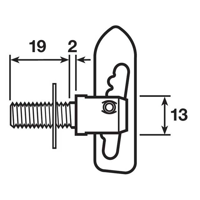 Fastener - Threaded M8